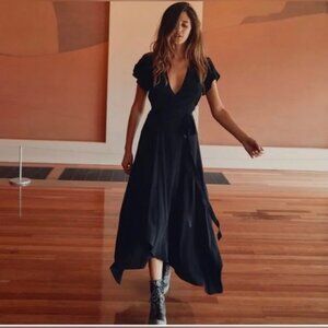 NWT Christy Dawn Autumn Dress in Black Silk - Size Small